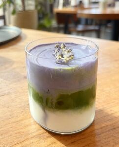 Drivu Iced Lavender Matcha Latte
