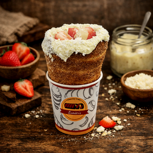 Drivu Cone Chimney with Vanilla Cream & Fruits