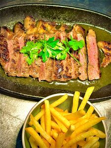 Drivu Grassfed Steak Frites With Hattan Special Sauce
