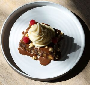 Drivu French Toast top with Soft Serve