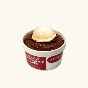 Drivu Double Chocolate Cake Cup with Ice Cream