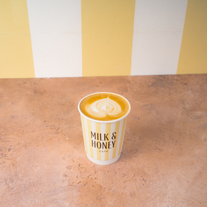 Hot Latte - Milk & Honey Cafe abu-dhabi