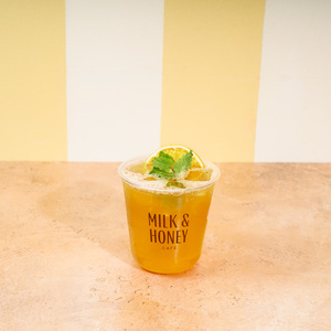 Cloudy Iced Tea - Milk & Honey Cafe abu-dhabi