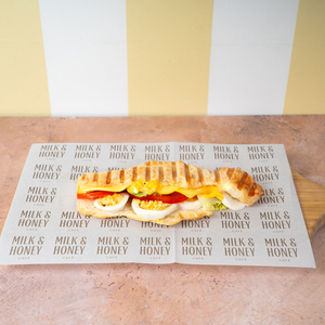 Turkey Sandwich Croissant - Milk & Honey Cafe abu-dhabi