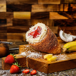 Drivu Mini Cone Fruits Vanilla Cream 