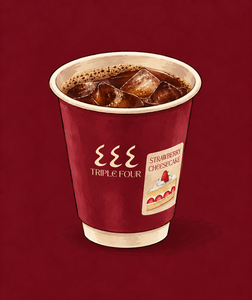 Strawberry Cheesecake V60 - Triple Four abu-dhabi