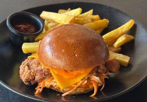 Drivu Chicken Burger with Fries