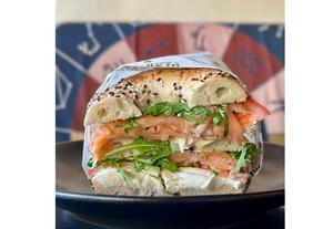 Drivu Smoked Salmon Bagel