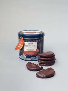 Drivu Dark Chocolate Dipped Oranges - Big Tin