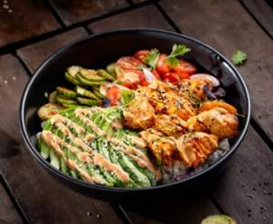 Drivu Salmon Rice Bowl