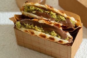 Dubai Chocolate Croffle - Absolute Zero AlQana abu-dhabi