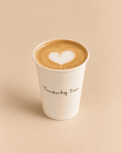 Hot Latte - Twenty Two Cafe sharjah