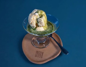 Matcha Affogato - Wave Cafe abu-dhabi