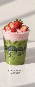 Strawberry Matcha - The Double Bridge abu-dhabi