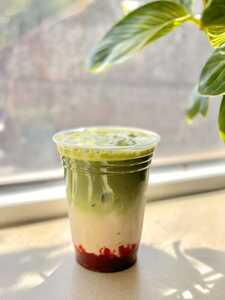 Strawberry Matcha - Refill Reserve Cafe abu-dhabi