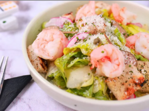 Drivu Caesar Shrimp Salad