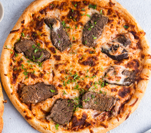 Drivu Beef Mustard Pizza