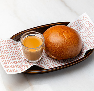 Drivu Bun Maska with Karak Chai