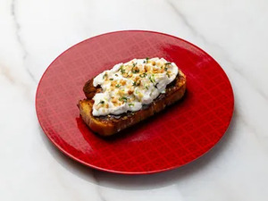 Drivu Date and Burrata on Sourdough