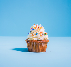 Drivu Vanilla Cupcake With Sprinkles