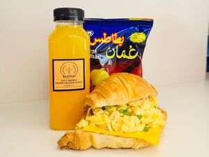 Drivu Creamy Scrambled Egg and Cheese Croissant Combo