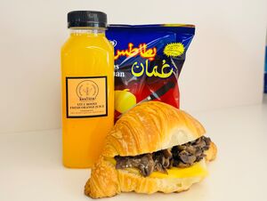 Drivu Mushroom and Cheese Croissant Combo