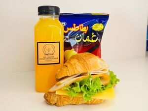 Drivu Turkey And Cheese Croissant Combo
