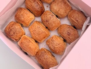 Drivu Box of 12 Mini Flakey Chocolate Croissants