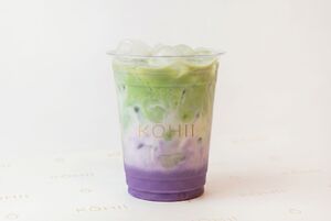 Drivu Iced Ube Matcha Latte