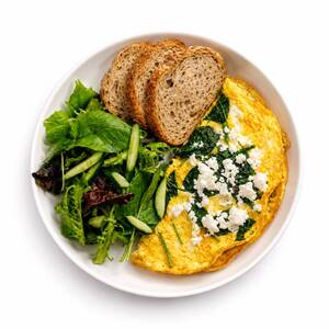 Spinach and Feta Omelette - Protein House  dubai