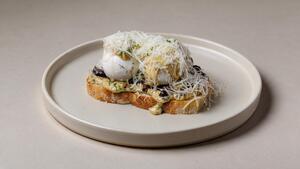 Mushroom & Parmesan Toast - Around The Block dubai
