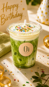 Birthday Matcha - Ori Cafe ajman