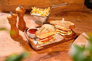 Drivu Sourdough Club Sandwich