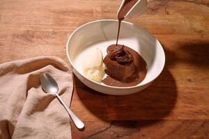 Drivu Sticky Pudding with Vanilla Ice Cream