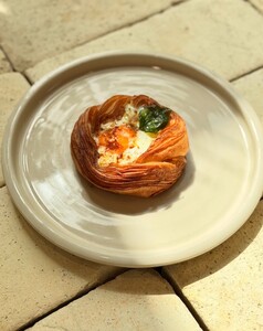 Drivu  Hazelnut Harissa Baked Egg Danish