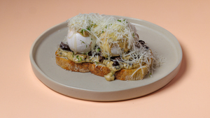 Mushroom & Parmesan Toast - Around The Block dubai