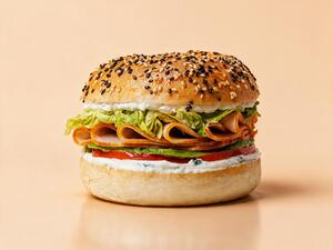 Turkey & Avo Bagel - Around The Block al-ain