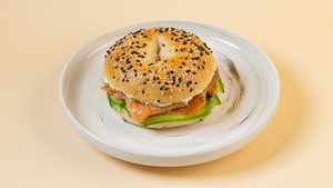 Drivu Smoked Salmon Bagel
