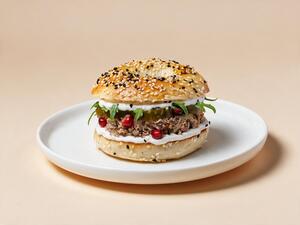 Chicken Mushakan Bagel - Around The Block al-ain