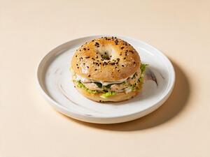 Chicken Caesar Bagel - Around The Block al-ain
