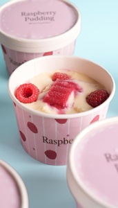 Raspberry Ice Cream Pudding - Roud  dubai