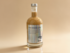 Iced Spanish Latte Bottle (750ml) - Around The Block dubai
