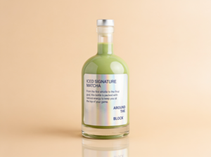 Signature Ice Matcha Bottle (750ml) - Around The Block dubai