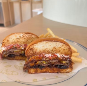Double Wagyu in Japanese Bread  - Break by Mara dubai
