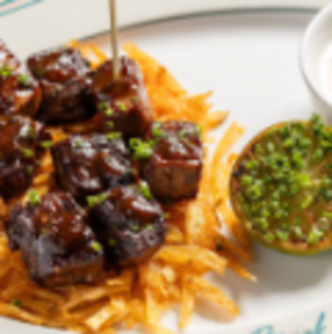 Drivu Tenderloin Beef Cubes with Potato Hey