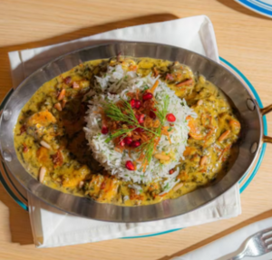 Drivu Rubian with dill rice