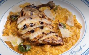 Drivu Pink Risotto with Chargrilled Chicken
