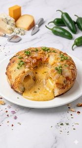 Pizza Donut Jalapeno Cheddar Filling | بيتزا دونات محشوة بجبنة شيدر والهالابينو - O Cafe ras-al-khaimah