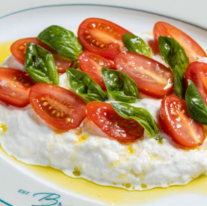 Drivu Burrata with Cherry Tomato & Basil