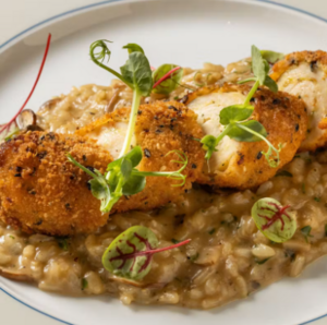 Drivu Porcini & Truffle Risotto with Chicken Roulade